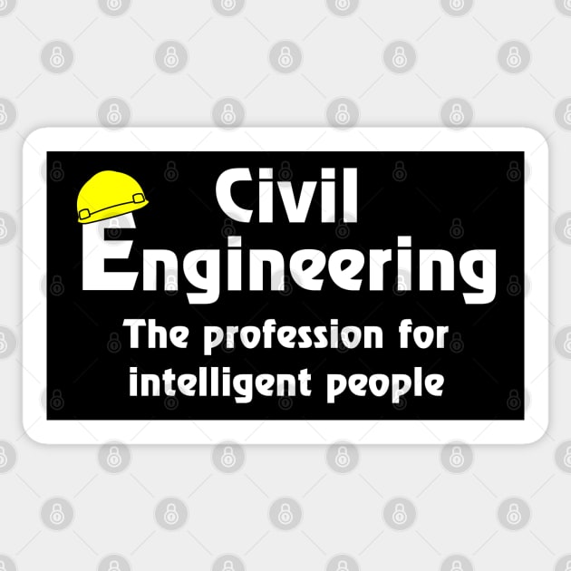 Smart Civil Engineer White Text Sticker by Barthol Graphics